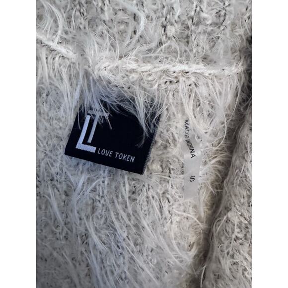 Love Token - Genuine Rabbit Fur Trim Vest - Size Small -beige - MSRP $169 - Picture 11 of 14